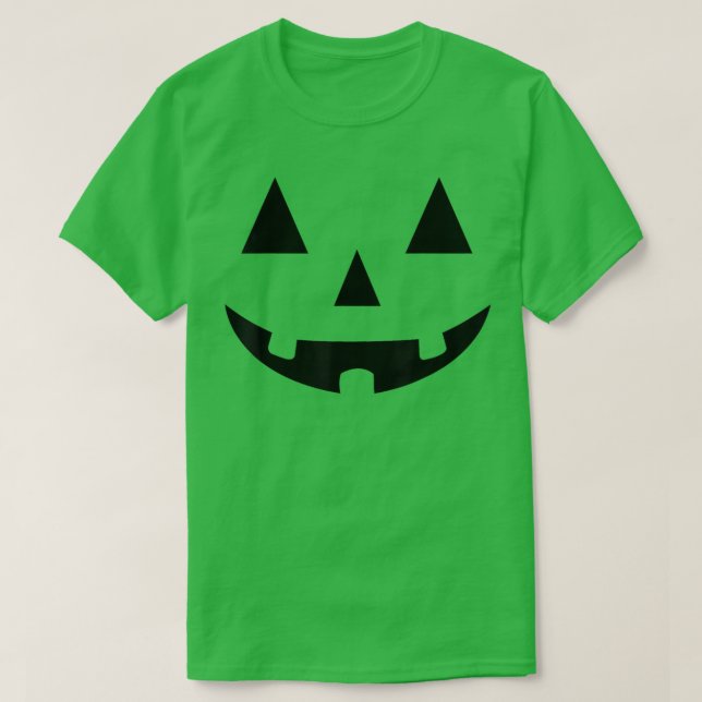 Camiseta Orange Jack O Lantern Halloween Costume Tee Shirt (Diseño del anverso)