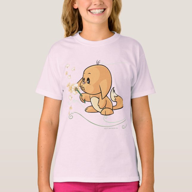 Camiseta Orange Kacheek wishing on a dandelion (Anverso)