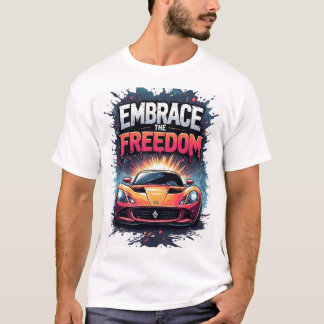 Camiseta 🏁 Orange Racer Embrace Freedom Splash Art