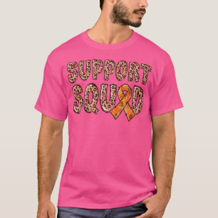 Camiseta Orange Ribbon Leopard Print Support Squad ADHD1118