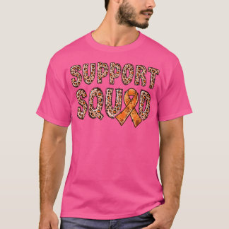 Camiseta Orange Ribbon Leopard Print Support Squad ADHD1118