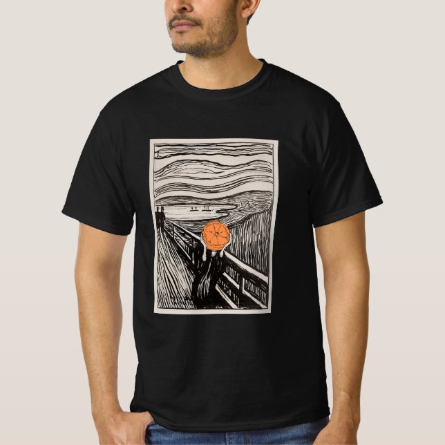 Camiseta Orange Scream - Altered Art Designs (Anverso)