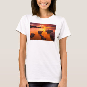 Camiseta Orange seascape, sunset, California
