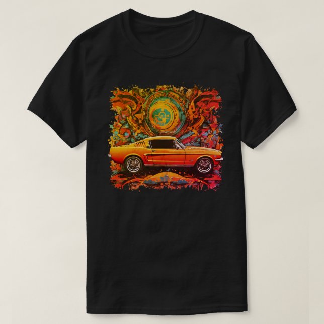Camiseta Orange Sunshine Graffiti Car Tee (Diseño del anverso)