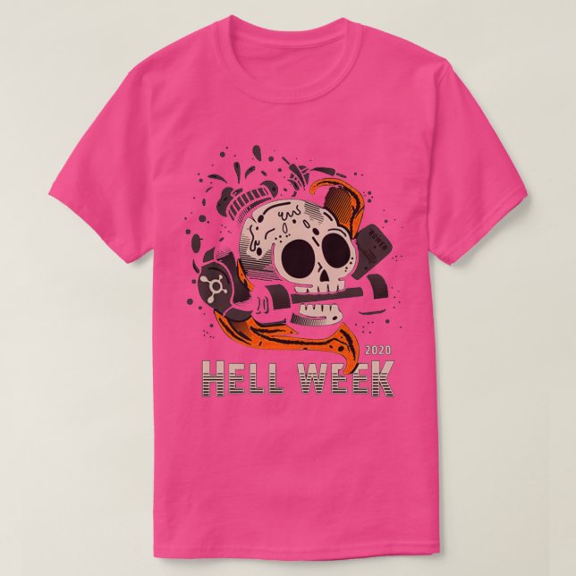 Camiseta ORANGETHEORY Hell Week October 2022 Gift Halloween (Diseño del anverso)