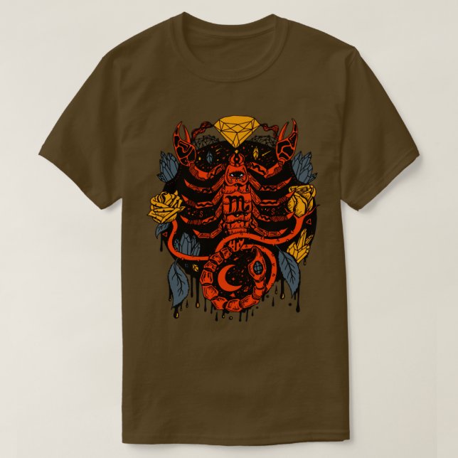 Camiseta Orangrey Mystic Scorpio Zodiac (Diseño del anverso)
