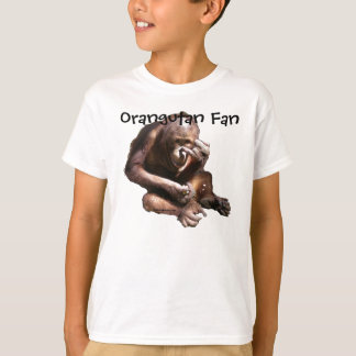 Camiseta Orangután animal lindo del amante