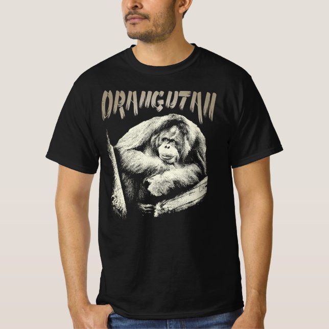 Camiseta Orangutan Chilling Out. Guay Orangutan. (Anverso)