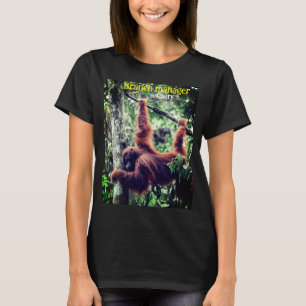Camiseta Orangután colgando de un árbol