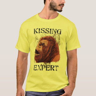 Camiseta Orangután que besa al experto
