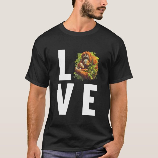 Camiseta Orangutanes Orangután (Anverso)