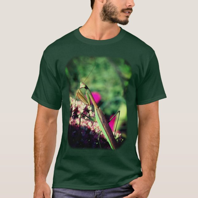 Camiseta Orar el insecto de Mantis (Anverso)