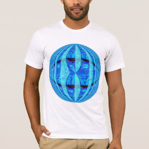 Camiseta Orb Blue Round blanca