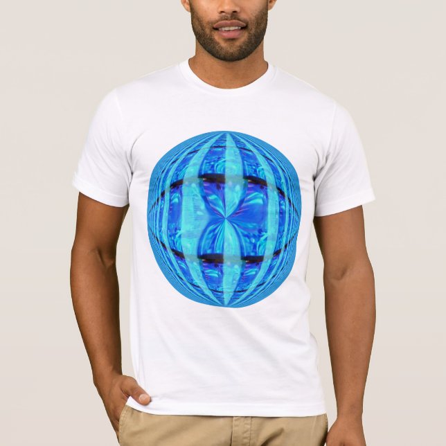 Camiseta Orb Blue Round blanca (Anverso)