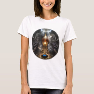 Camiseta Orb De Arte Fractal Claro