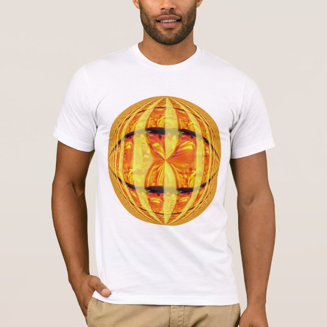 Camiseta Orb Gold Round blanca (Anverso)