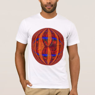 Camiseta Orb Red Round blanca