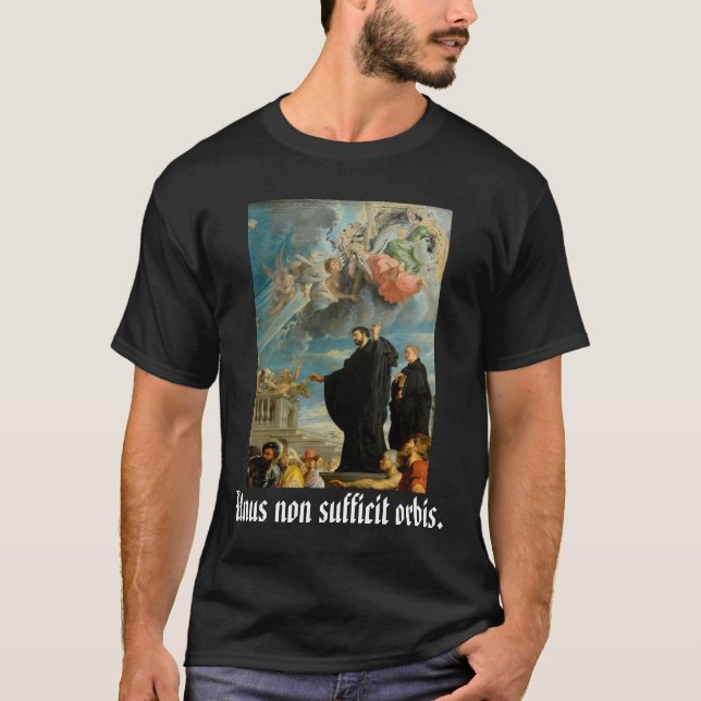Camiseta Orbis no sufficit de Unus, S. Franciscus Xaverius, (Anverso)
