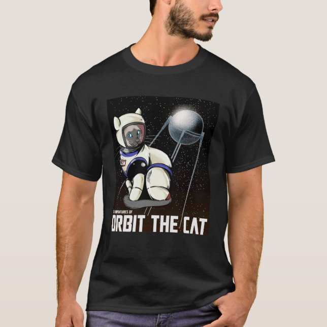 Camiseta Orbit the Cat Retro (Anverso)