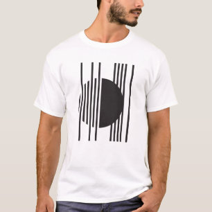 Camiseta Órbita Geométrica Rayada