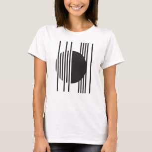 Camiseta Órbita Geométrica Rayada