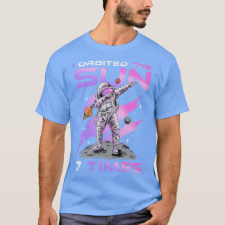 Camiseta Orbité El Sol 7 Veces, Astronauta De Cumpleaños Sé