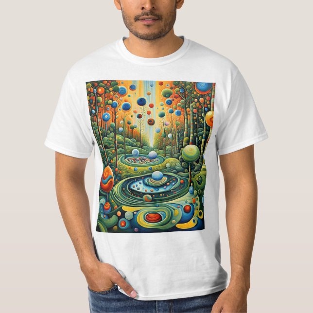Camiseta Orbs en follaje 1 (Anverso)