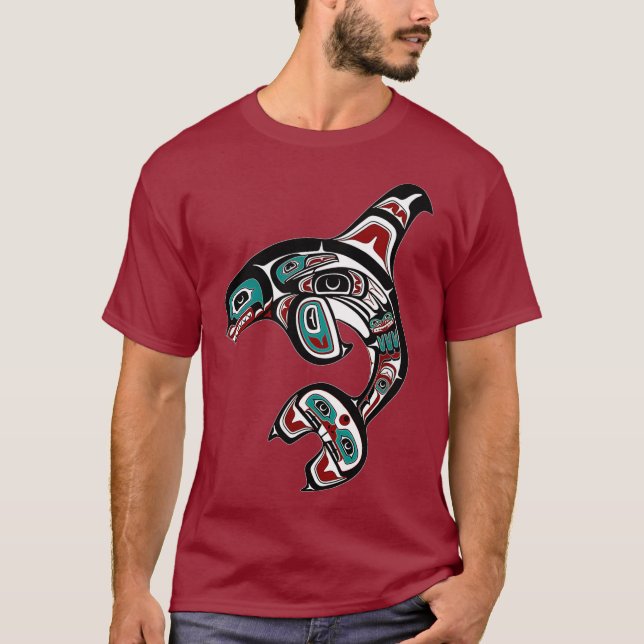 Camiseta Orca Asesina Ballena Pacífico Noroeste Alaska (Anverso)