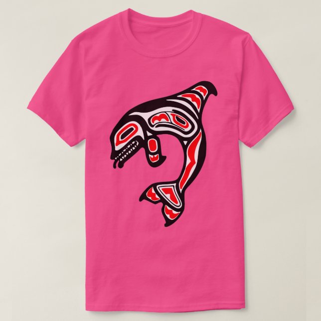 Camiseta Orca Asesina Ballena Pacífico Noroeste de América (Diseño del anverso)