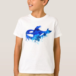 Camiseta Orca Azul Goteante