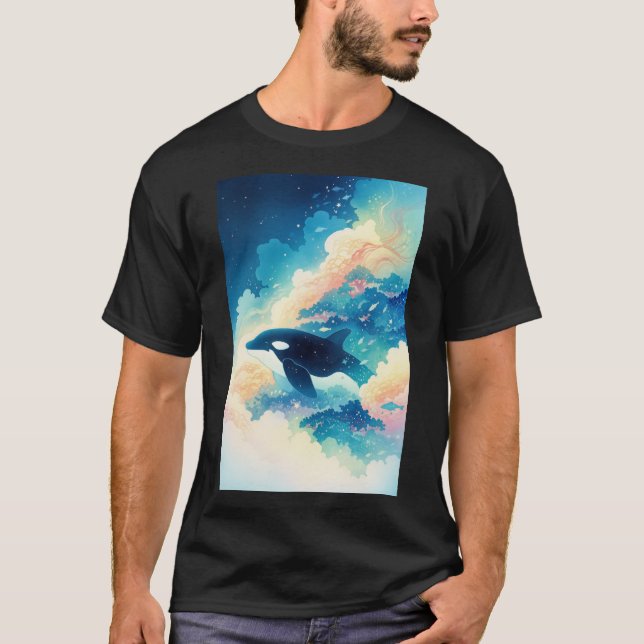 Camiseta Orca bailando en las olas (Anverso)