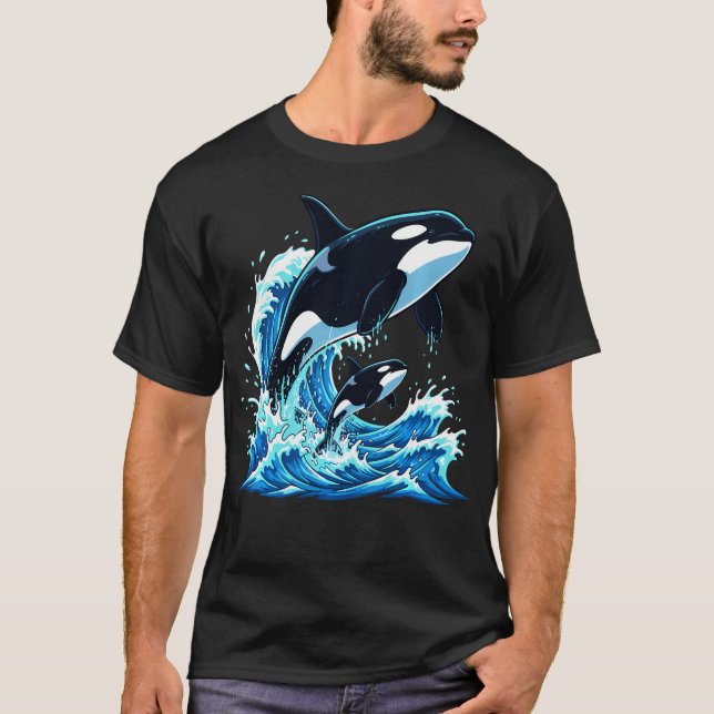 Camiseta Orca Ballena Océano (Anverso)