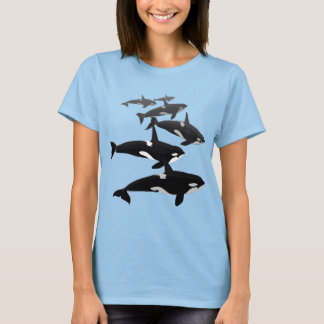 Camiseta Orca Ballena Orca Plus tamaño Orca