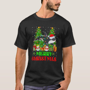 Camiseta Orca Christmas Tree Lughts Mating Family Santa O