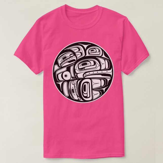 Camiseta Orca Circle formline pendant salis nativos america (Diseño del anverso)
