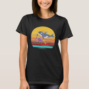 Camiseta Orca de ballena asesina para mujeres y Chicas retr