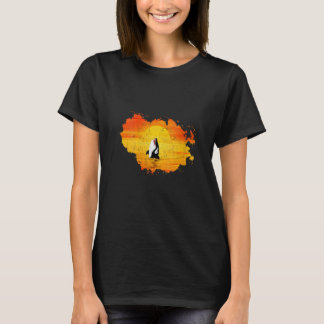 Camiseta Orca de mujeres Animal marino Ballena Atardecer O