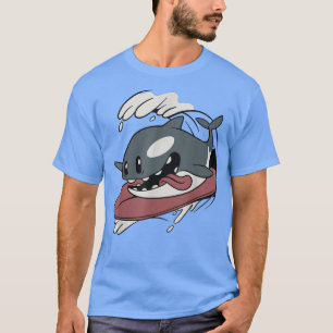 Camiseta Orca de surf ballena divertida orcas vintage