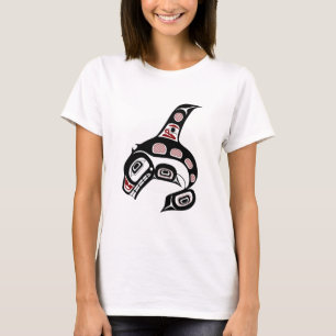 Camiseta Orca del noroeste del arte del Haida de la Costa