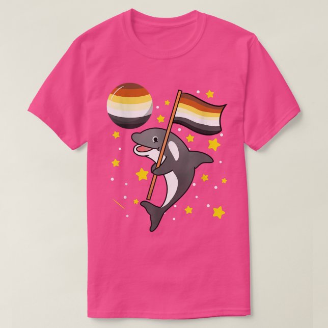 Camiseta Orca en el espacio Orgullo Gay (Diseño del anverso)