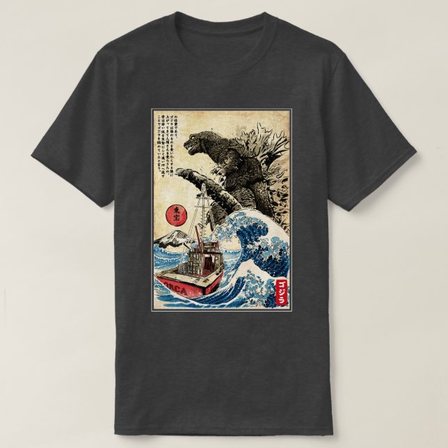 Camiseta Orca en tapiz de Japón (Diseño del anverso)