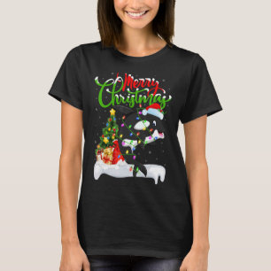 Camiseta Orca Fish Lover Xmas Decoraciones Santa Orca Chris