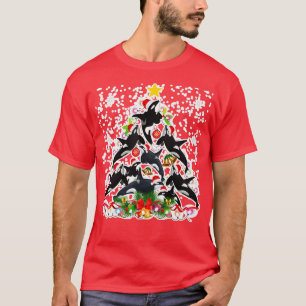 Camiseta Orca Killer Whale Christmas Tree Orca