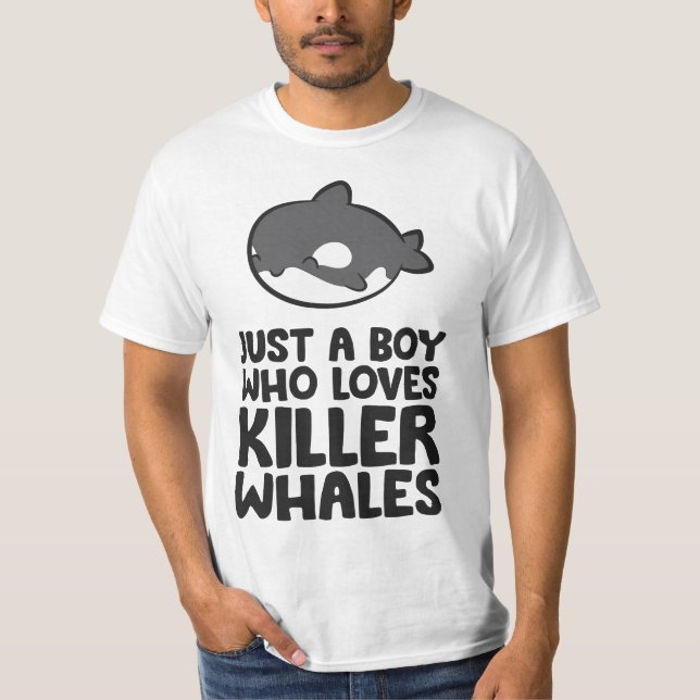 Camiseta Orca Killer Whale Just a Boy Who Loves Killer Whal (Anverso)