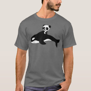 Camiseta Orca Killer Whale Panda Bear Baby Gift Base Raglan