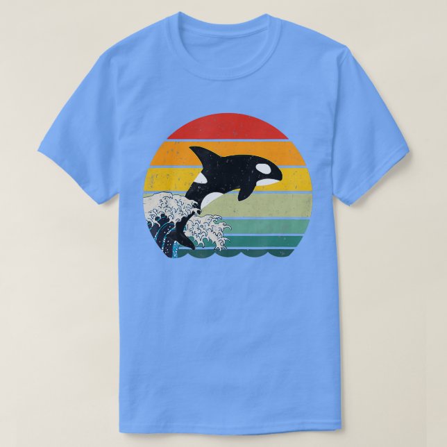 Camiseta Orca Killer Whale Sea Panda Retro (Diseño del anverso)