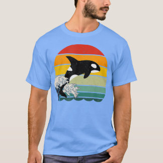 Camiseta Orca Killer Whale Sea Panda Retro