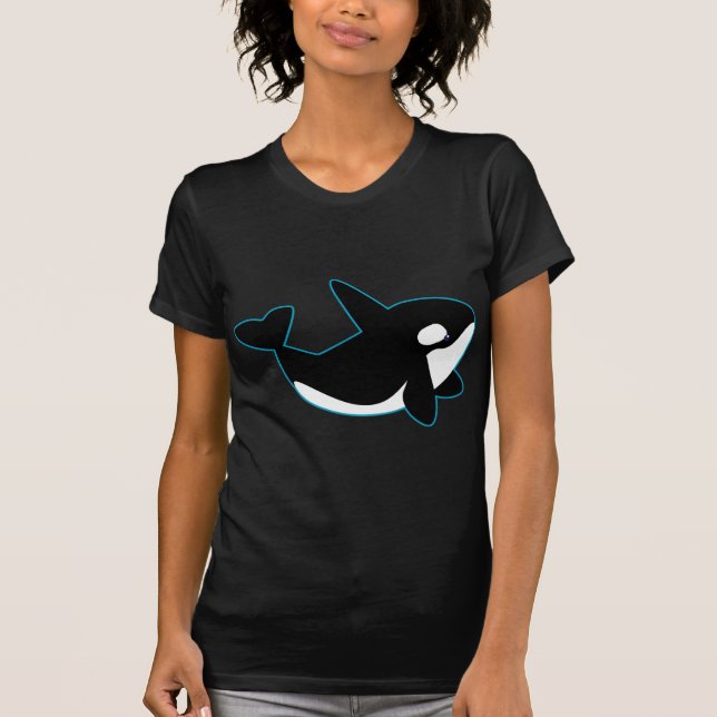 Camiseta Orca linda (orca) (Anverso)