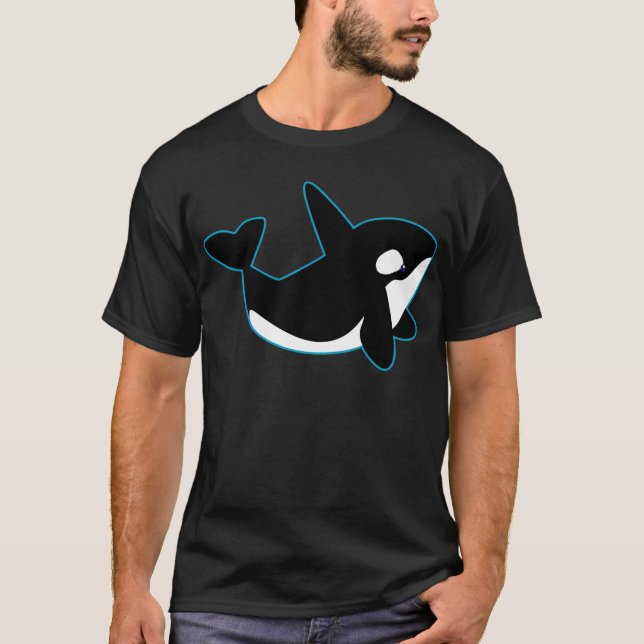 Camiseta Orca linda (orca) (Anverso)