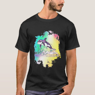 Camiseta Orca Motif Whale Ocean Predator Diseño Orcas